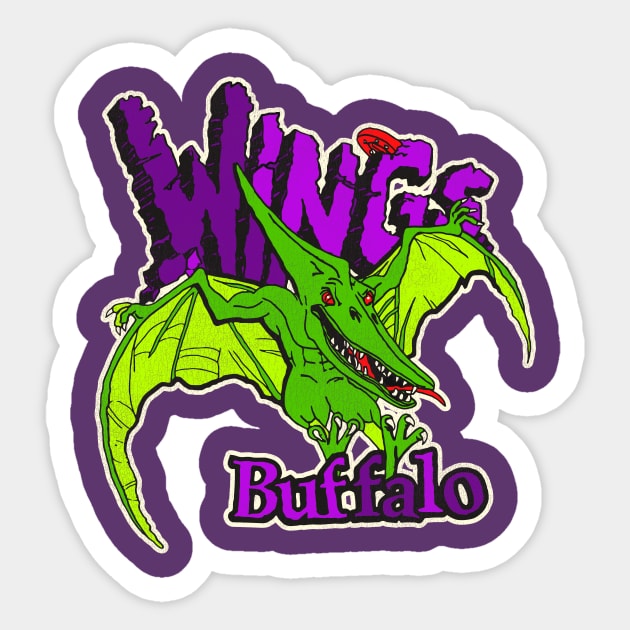 Defunct Buffalo Wings Roller Hockey Sticker by Defunctland